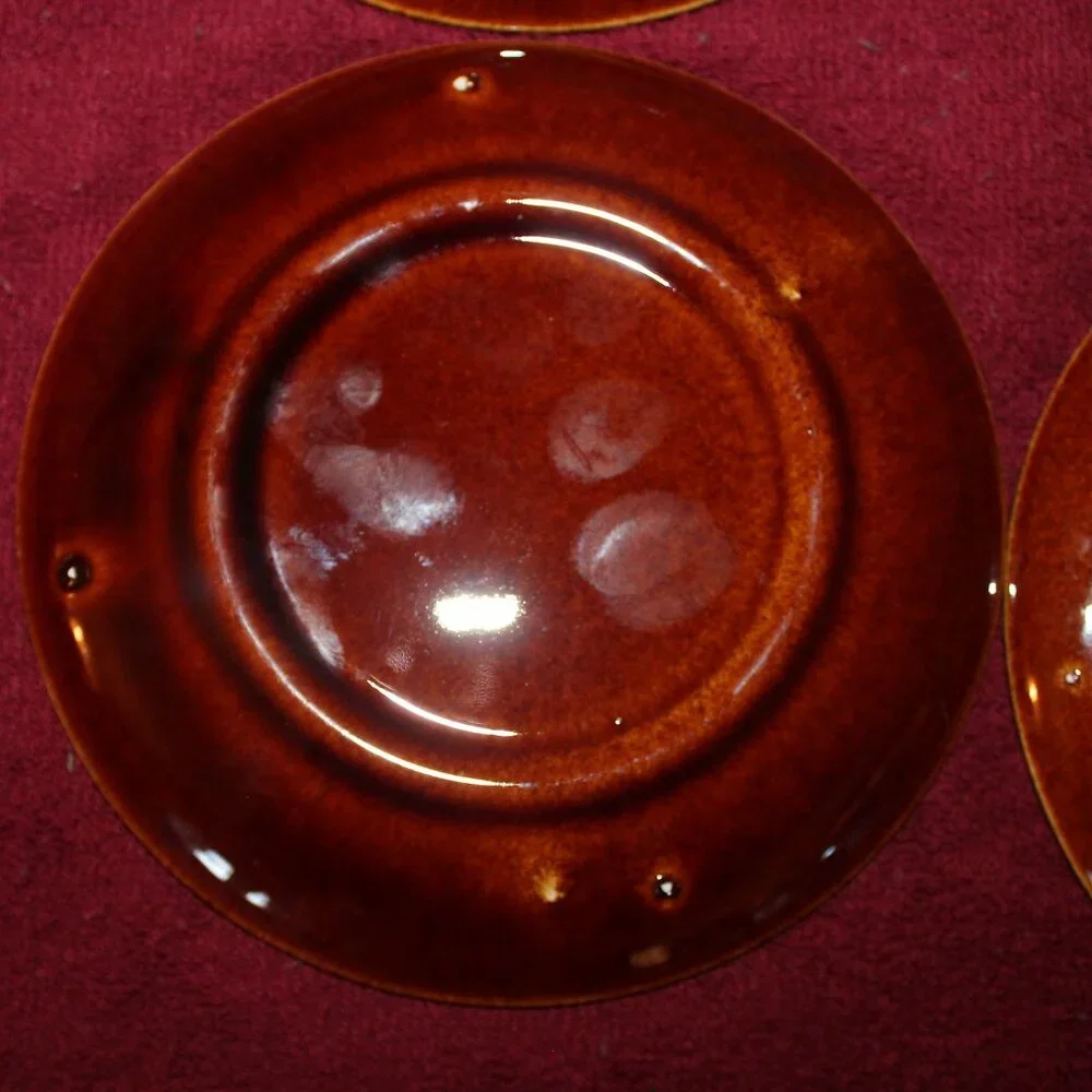 Vintage Hull Pottery Drip Saucers -Set of 4